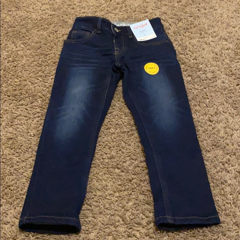 Cat & Jack Dark Wash Jeans 4T Skinny